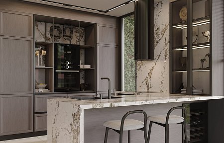 Заказать кухню Кухонный гарнитур Луна в Новосибирске